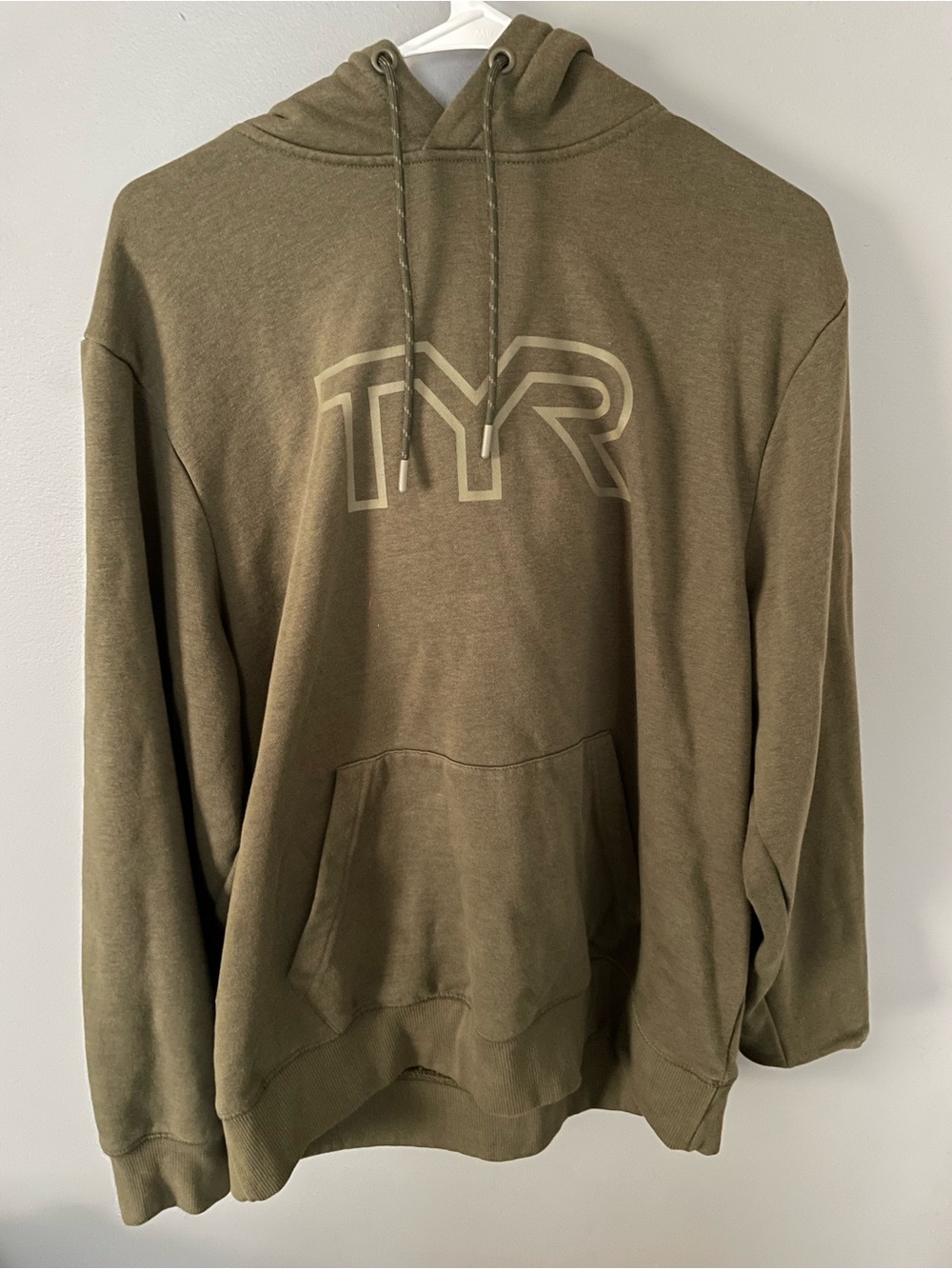 TYR Olive Green Pullover Hoodie for Men